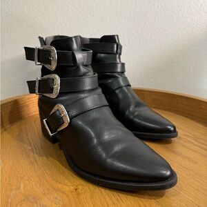 Madden Girl Black Booties. Size 7.